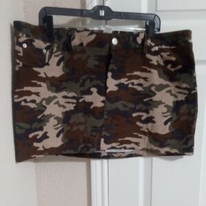 Fashion Nova Camo Mini Skirt